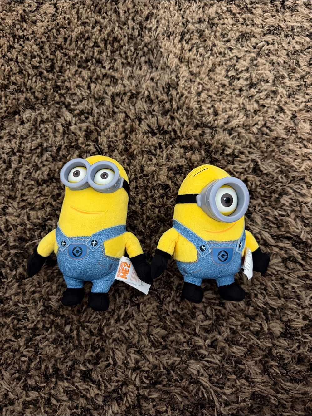 Universal Yellow and Blue Minion Plush Duo